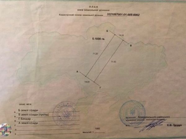 Sale land Ozera,  Bucha, Kiev oblast ID 519053