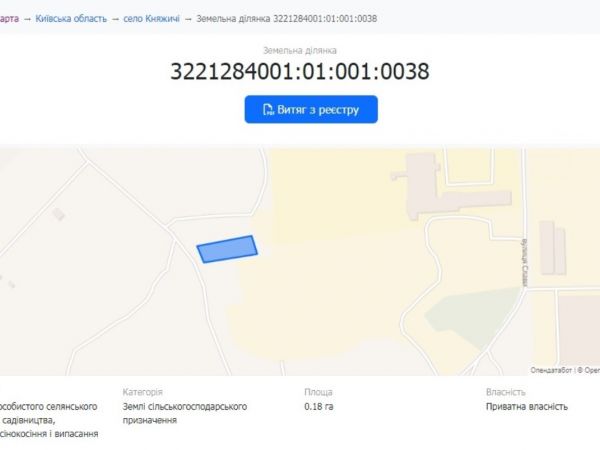 Sale land Kniazhich�,  Brovary, Kiev oblast ID 526342